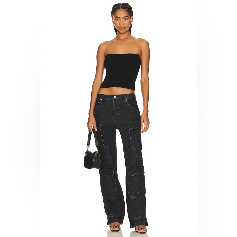 GRLFRND Lex Cargo Jeans Women’s 26 Black Denim